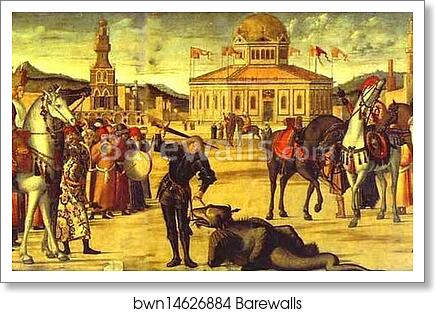 Triumph of St. George by Vittore Carpaccio, Art Print