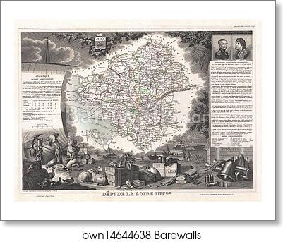 Dept. de la Loire Infre by Victor Jules Levasseur, Art Print Dept. de la Loire Infre by Victor Jules Levasseur, Art Print
