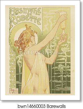 Absinthe Robette by Henri Privat-Livemont, Art Print