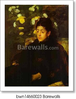 Portrait of Mademoiselle Malo by Edgar Degas, Art Print
