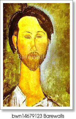 Portrait of the Polish Poet and Art Dealer Leopold Zborovski (1889-1932) by Amedeo Modigliani, Art Print Portrait of the Polish Poet and Art Dealer Leopold Zborovski (1889-1932) by Amedeo Modigliani, Art Print