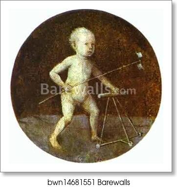 Christ Child with a Walking-Frame by Hieronymus Bosch, Art Print