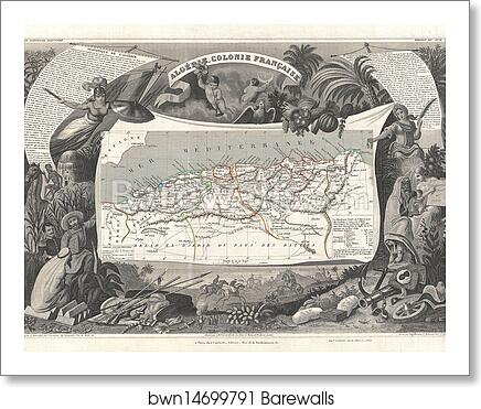 Algerie, Colonie Francaise by Victor Jules Levasseur, Art Print