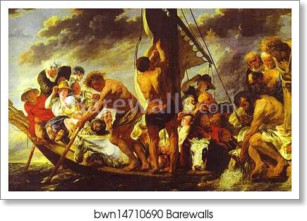Ferry Boat to Antwerp by Jacob Jordaens, Art Print