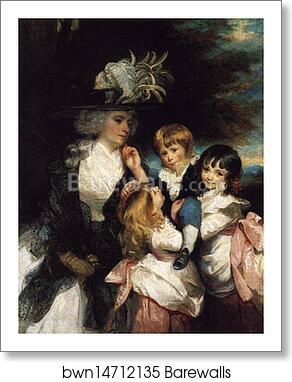 Lady Smith and Children by Sir Joshua Reynolds, Art Print