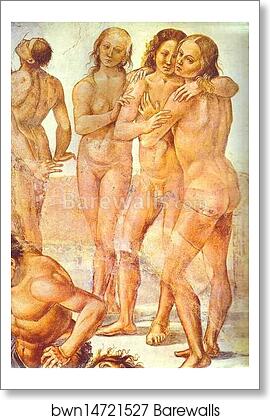 Resurrection of the Dead. Detail by Luca Signorelli, Art Print Resurrection of the Dead. Detail by Luca Signorelli, Art Print