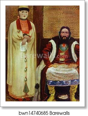 A Merchant Family in the XVII century. Detail by Andrey Ryabushkin, Art Print A Merchant Family in the XVII century. Detail by Andrey Ryabushkin, Art Print