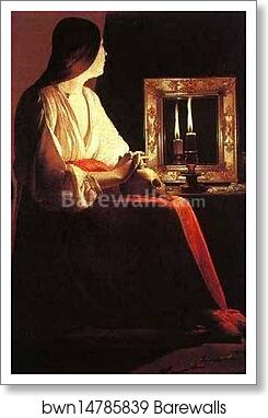 Repenting Magdalene by Georges De La Tour, Art Print