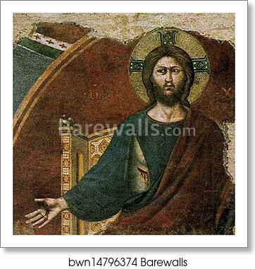 The Last Judgment. Detail by Pietro Cavallini, Art Print