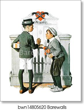 The Rivals by Norman Rockwell, Art Print
