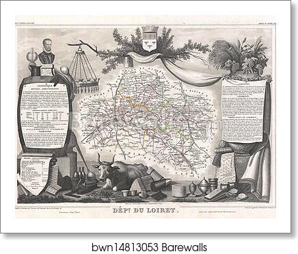 Dept. du Loiret by Victor Jules Levasseur, Art Print