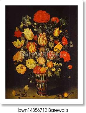 Still-Life of Flowers by Ambrosius Bosschaert, Art Print