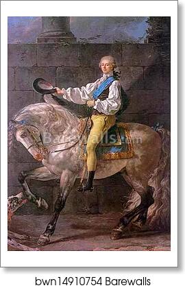 Portrait of Count Stanislas Potocki by Jacques-Louis David, Art Print Portrait of Count Stanislas Potocki by Jacques-Louis David, Art Print