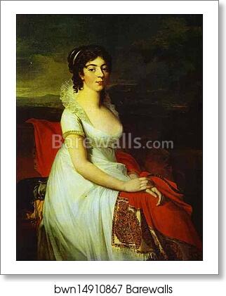 Portrait of Countess Elisabeth Shakhovskaya by Jean-Laurent Mosnier, Art Print Portrait of Countess Elisabeth Shakhovskaya by Jean-Laurent Mosnier, Art Print