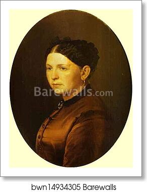 Portrait of Feodosya Resanova by Vasily Perov, Art Print