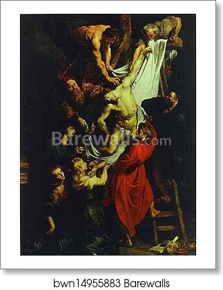 The Descent from the Cross (central part of the triptych) by Peter Paul Rubens, Art Print The Descent from the Cross (central part of the triptych) by Peter Paul Rubens, Art Print