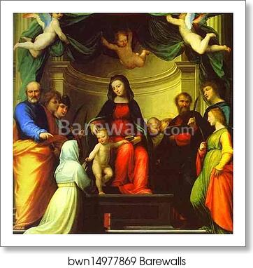 The Mystic Marriage of St. Catherine of Siena, with Eight Saints by Fra Bartolommeo, Art Print The Mystic Marriage of St. Catherine of Siena, with Eight Saints by Fra Bartolommeo, Art Print