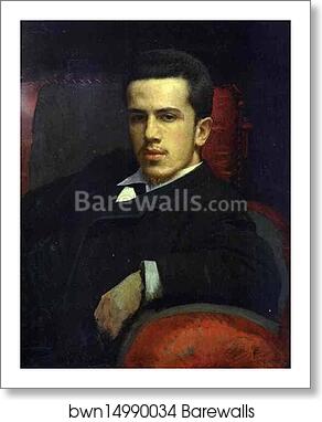Portrait of Anatoly Kramskoy, the Artist's Son by Ivan Kramskoy, Art Print