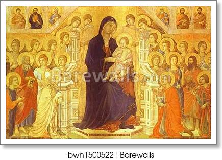 Maestà (front, central panel) by Duccio Di Buoninsegna, Art Print Maestà (front, central panel) by Duccio Di Buoninsegna, Art Print