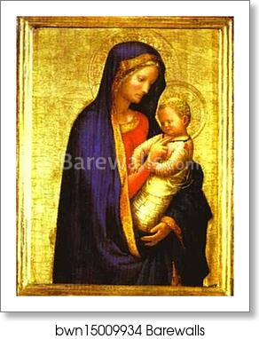 Madonna and Child by Masaccio, Art Print