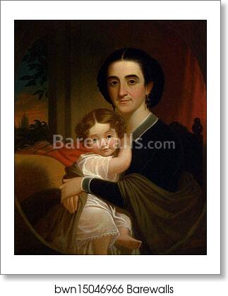 Mrs. Robert Levi Todd (Sally Hall) and Her Daughter Matilda Tete Todd by George Caleb Bingham, Art Print Mrs. Robert Levi Todd (Sally Hall) and Her Daughter Matilda Tete Todd by George Caleb Bingham, Art Print