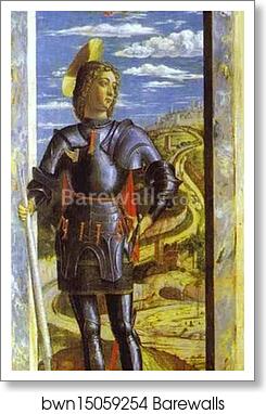 St. George by Andrea Mantegna, Art Print