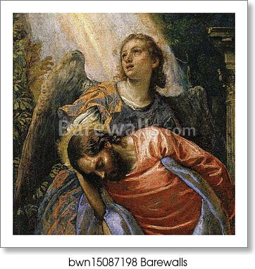 Agony in the Garden. Detail by Paolo Veronese, Art Print