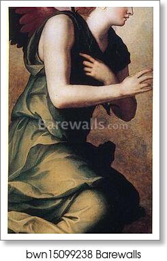 Annunciation (left panel) by Agnolo Bronzino, Art Print