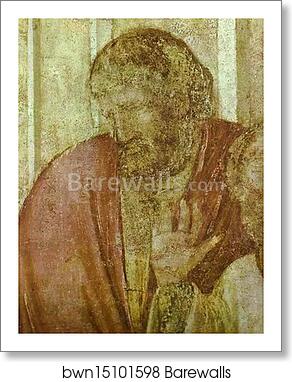 The Resurrection of Drusiane. Detail by Giotto, Art Print