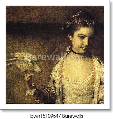 Ladies Amabel and Mary Jemima Yorke. Detail by Sir Joshua Reynolds, Art Print