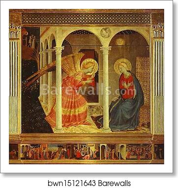 Annunciation by Fra Angelico, Art Print