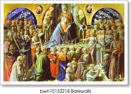 The Coronation of the Virgin by Fra Filippo Lippi, Art Print The Coronation of the Virgin by Fra Filippo Lippi, Art Print