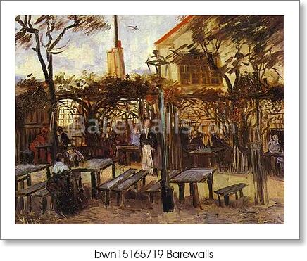 Terrace of the Cafè "La Guinguuette" by Vincent Van Gogh, Art Print