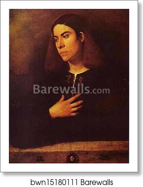 Portrait of a Young Man (Antonio Broccardo?) by Giorgione, Art Print
