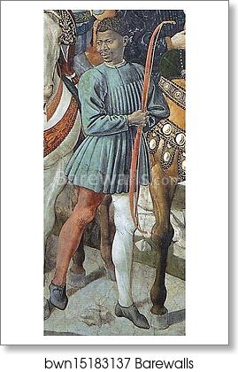 Procession of the Magus Balthazar. Detail by Benozzo Gozzoli, Art Print Procession of the Magus Balthazar. Detail by Benozzo Gozzoli, Art Print