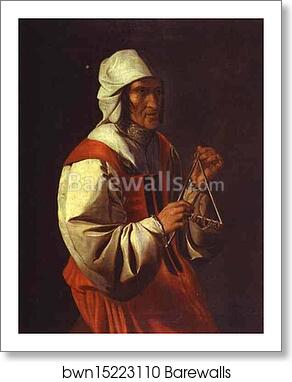 The Triangle Player by Georges De La Tour, Art Print