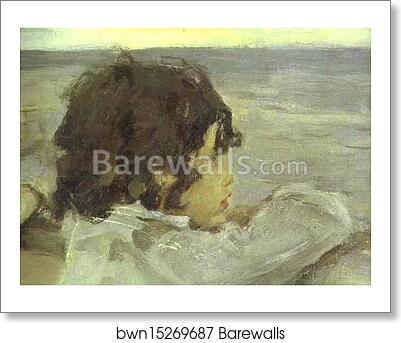 The Children. (Yura Serov). Detail by Valentin Serov, Art Print The Children. (Yura Serov). Detail by Valentin Serov, Art Print