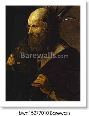 St. Jude Thaddaeus by Georges De La Tour, Art Print