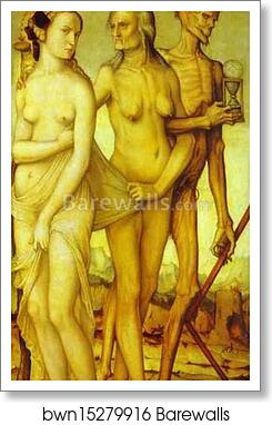 The Three Ages and Death by Hans Baldung, Called Grien, Art Print