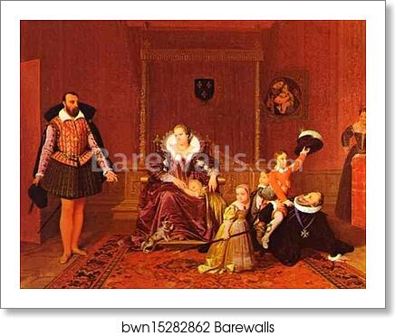 Henry IV Recieving The Ambassador of Spain by Jean-Auguste-Dominique Ingres, Art Print