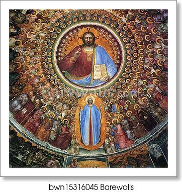 Paradise. Dome frescoes by Giusto De’ Menabuoi, Art Print