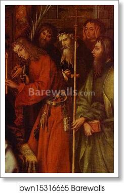 Death of the Virgin. Detail by Hans Holbein The Elder, Art Print Death of the Virgin. Detail by Hans Holbein The Elder, Art Print