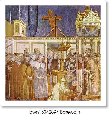 The Celebration of Christmas at Greccio by Giotto, Art Print The Celebration of Christmas at Greccio by Giotto, Art Print