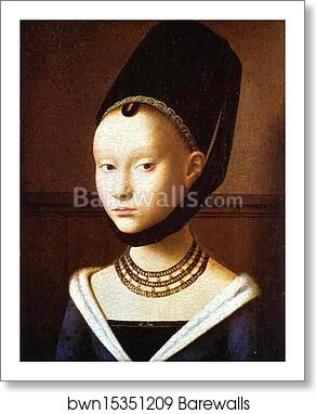 A Young Lady by Petrus Christus, Art Print