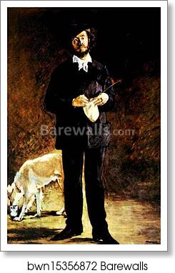 Portrait of Gilbert-Marcellin Desboutin by Edouard Manet, Art Print Portrait of Gilbert-Marcellin Desboutin by Edouard Manet, Art Print