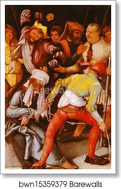The Mocking of Christ by Matthias Grünewald, Art Print