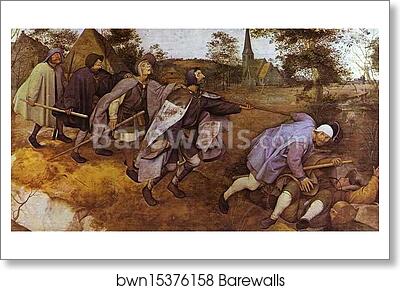 The Parable of the Blind by Pieter Bruegel The Elder, Art Print The Parable of the Blind by Pieter Bruegel The Elder, Art Print