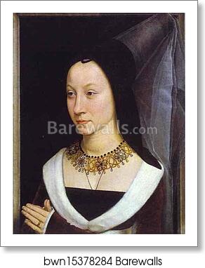 Tommaso Portinari and his Wife. Part of diptych by Hans Memling, Art Print Tommaso Portinari and his Wife. Part of diptych by Hans Memling, Art Print