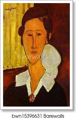 Portrait of Anna Zborovska by Amedeo Modigliani, Art Print