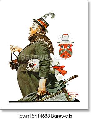 Departing Servant by Norman Rockwell, Art Print